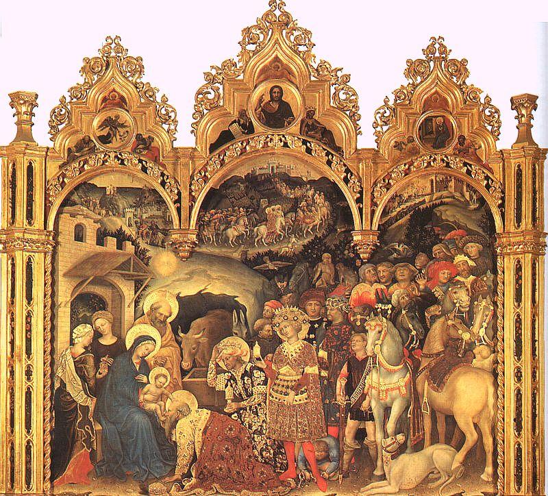 Gentile da  Fabriano The Adoration of the Magi3 oil painting image